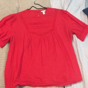 Hinge high neck blouse